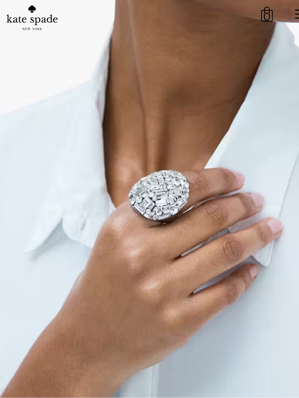Kate spade Brilliant Statements Mixed Baguette Flaunt It Ring
